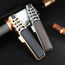 New JOBON Metal Outdoor Windproof Turbine Torch Strong Fire Power Blue Flame Straight Butane Gas Lighter Gas Kitchen BBQ Welding
