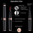Mini Clip-Type USB Rechargeable Electric Heated Eyelash Curler 3 Temperature Modes 48 Hours Long Lasting Women Eye Makeup Tool