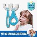 KIT 02 - ESCOVAS  MÁGICAS KIDS